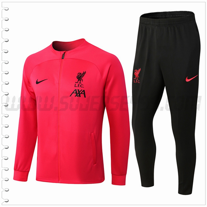 Chaqueta Chandal Futbol FC Liverpool Rojo 2022 2023