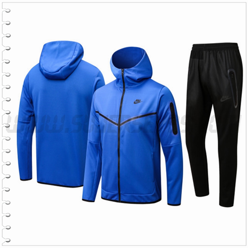 Chaqueta con Capucha Chandal Futbol NIKE Azul 2022 2023