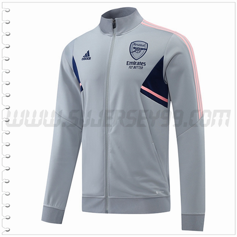 Chaqueta Futbol arsenal Gris 2022 2023