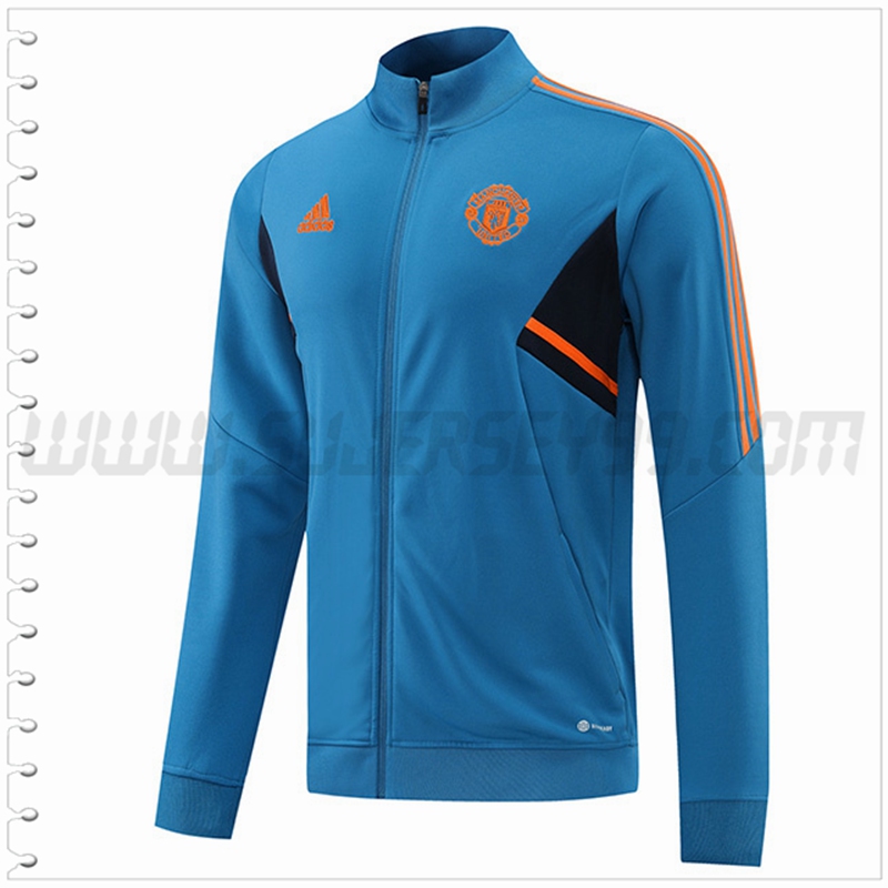 Chaqueta Futbol Manchester United Azul 2022 2023