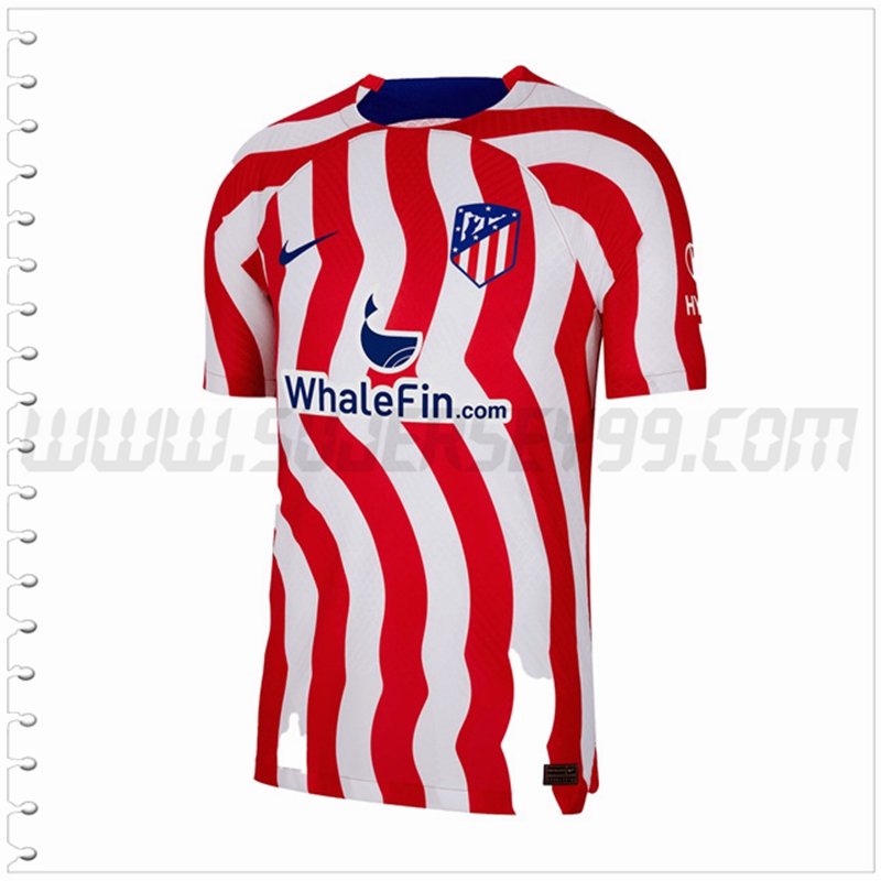 Primera Nuevo Camiseta Atletico Madrid Blanco Rojo 2022 2023