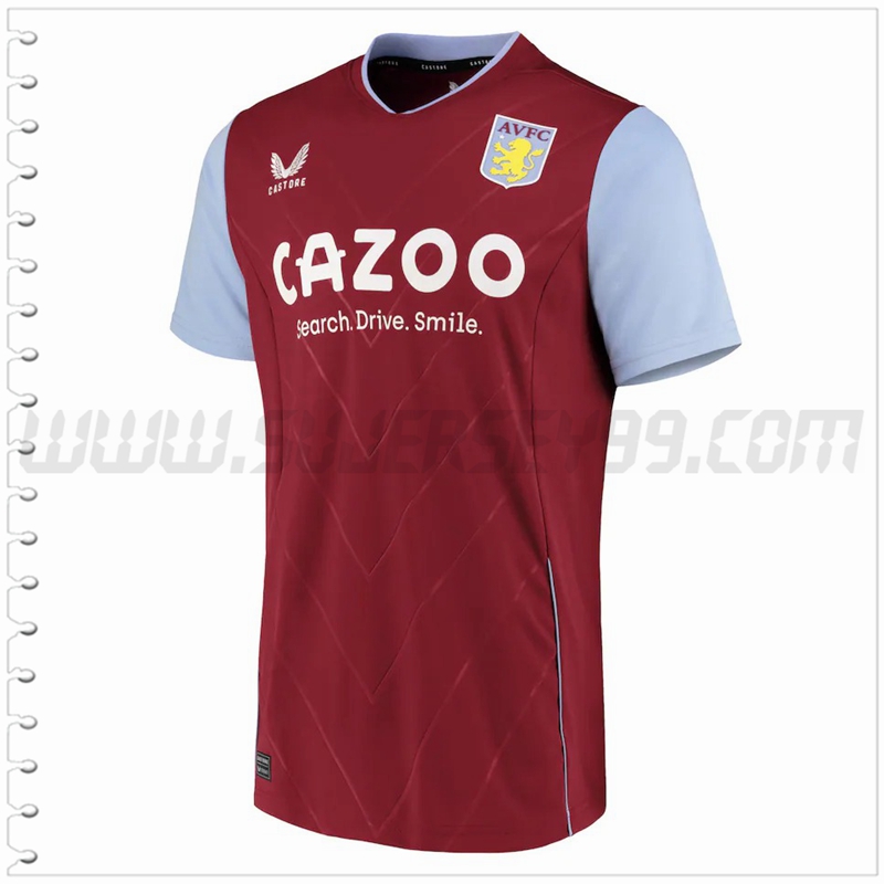Primera Nuevo Camiseta Aston Villa Rojo 2022 2023