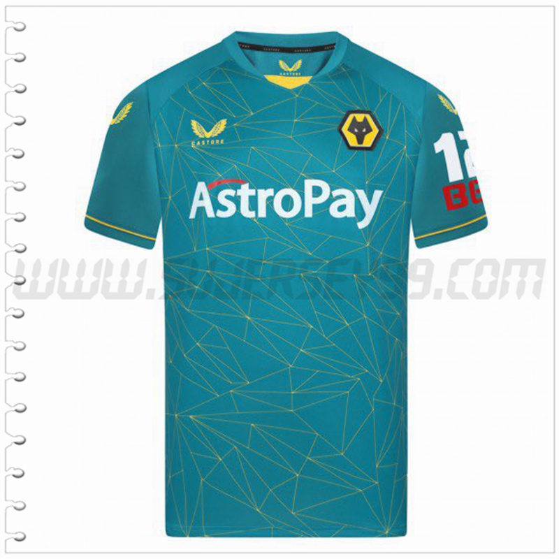 Segunda Nuevo Camiseta Wolves Verde 2022 2023