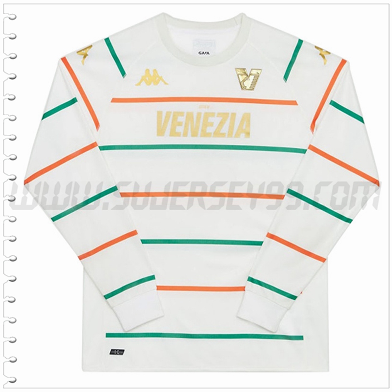 Segunda Nuevo Camiseta Venezia FC Manga Larga Blanco 2022 2023