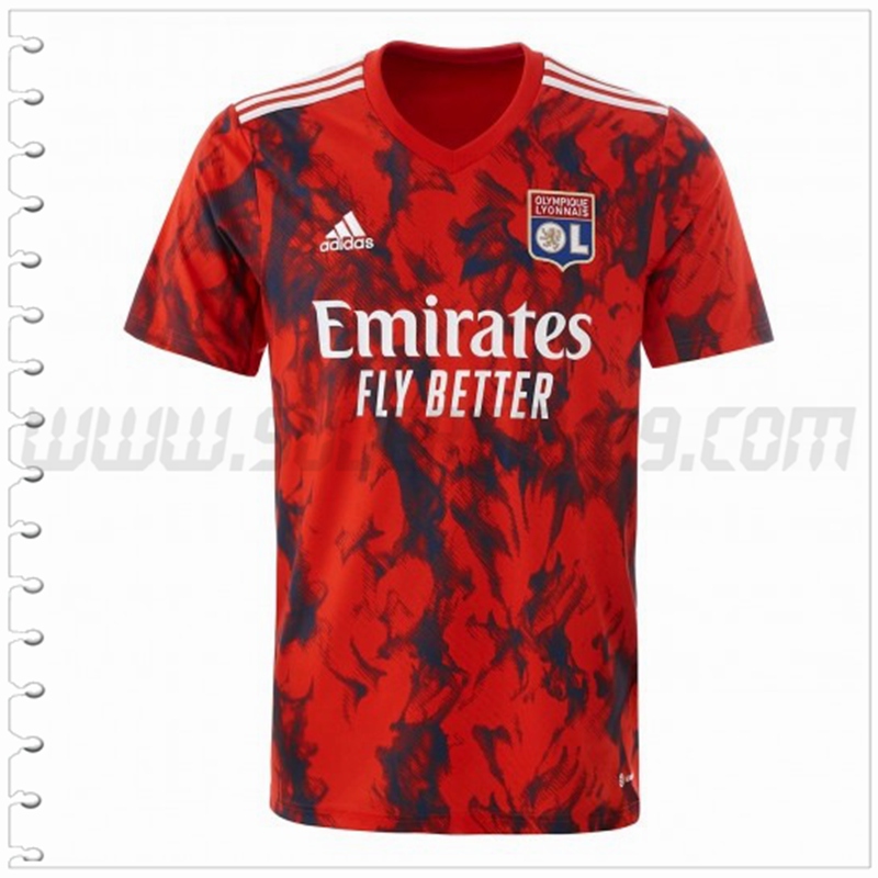 Segunda Nuevo Camiseta Lyon OL Rojo 2022 2023