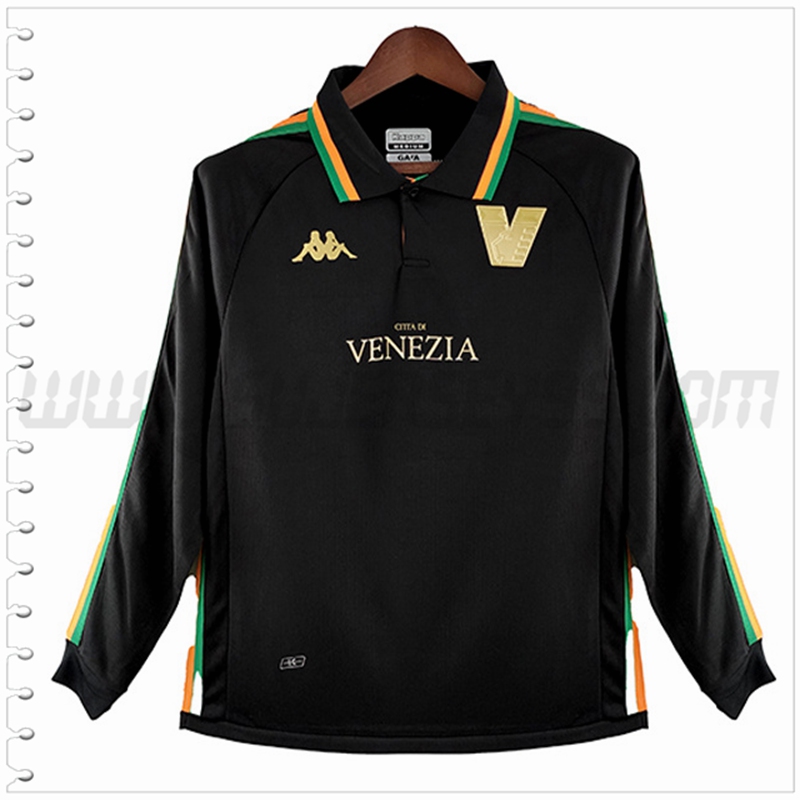 Primera Nuevo Camiseta Venezia FC Manga Larga Negro 2022 2023