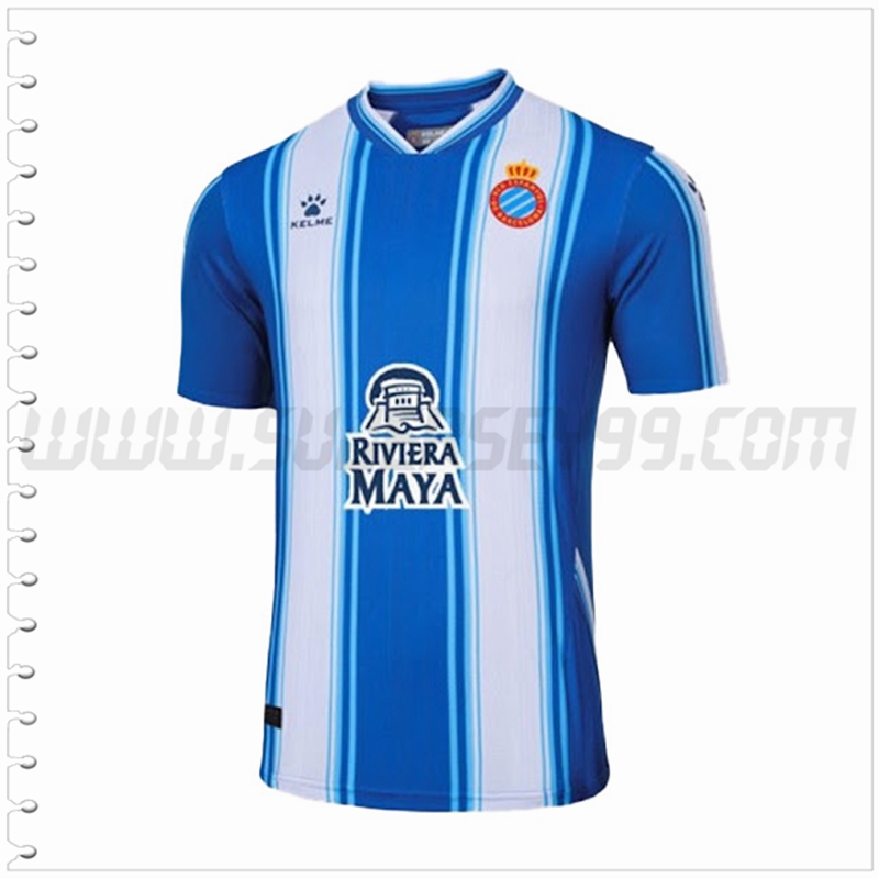 Primera Nuevo Camiseta RCD Espanyol Azul Blanco 2022 2023
