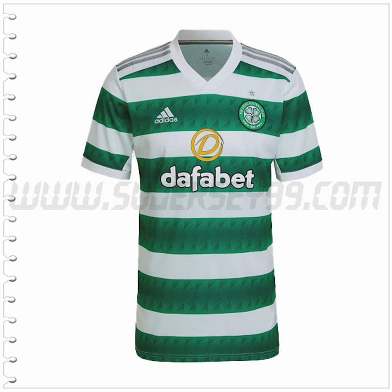 Primera Nuevo Camiseta Celtic FC Verde Blanco 2022 2023