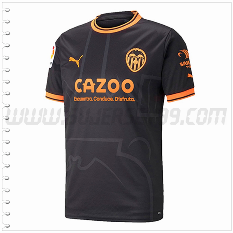 Segunda Nuevo Camiseta Valencia CF Negro 2022 2023