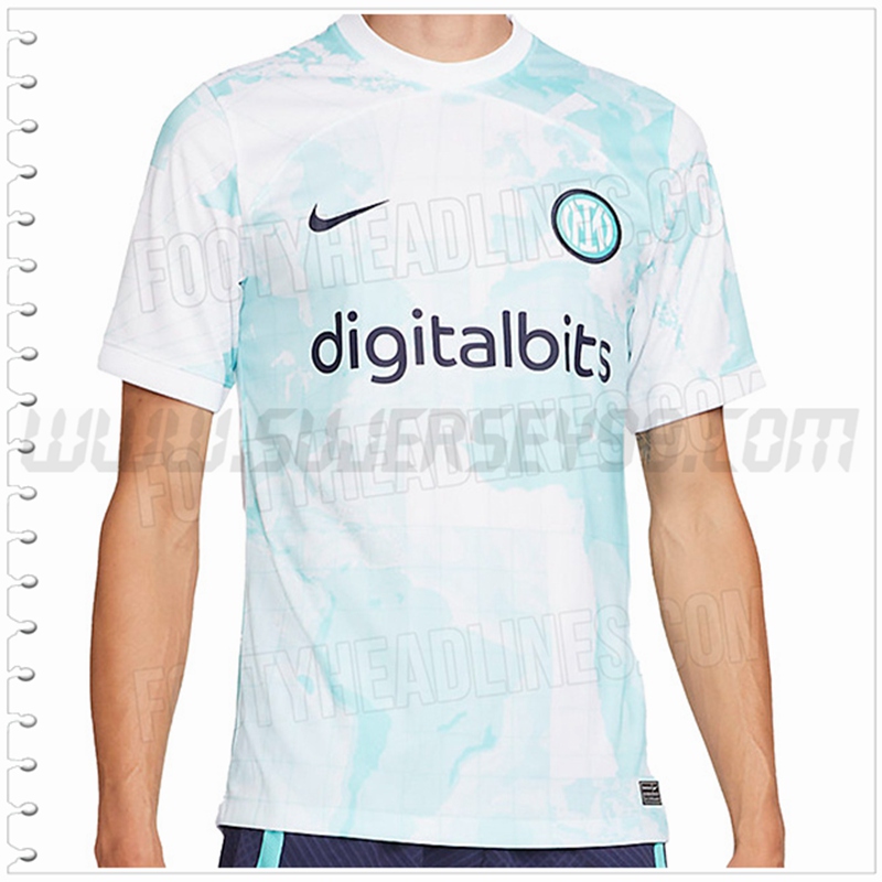 Segunda Camiseta Futbol Inter Milan Blanco 2022 2023