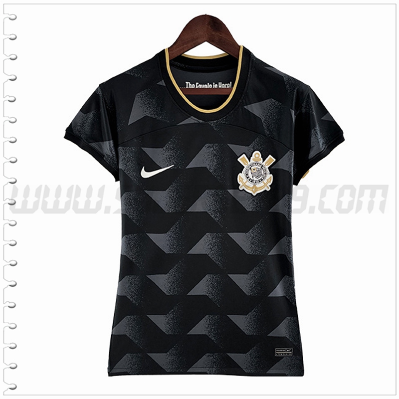 Segunda Camiseta Futbol Corinthians Mujer 2022 2023