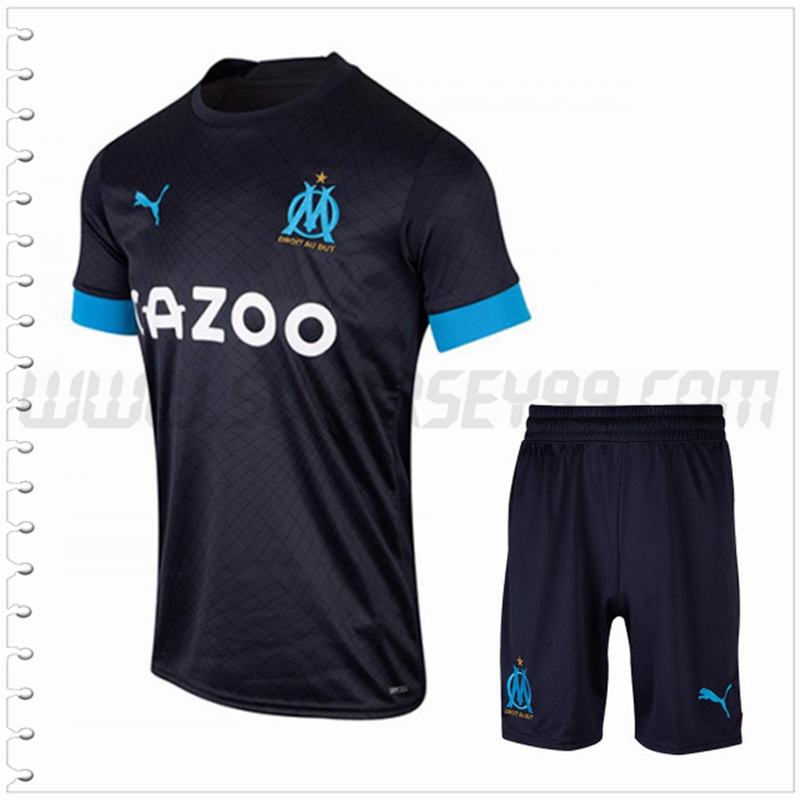 Segunda Equipacion del Marsella OM + Pantalones Cortos 2022 2023