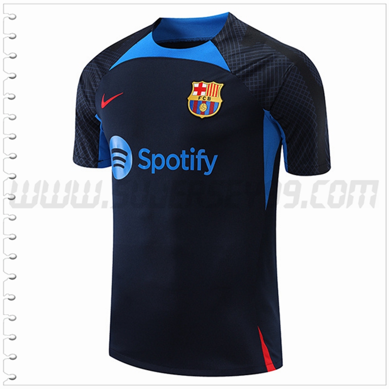 Camiseta Entrenamiento FC Barcelona Azul Marino 2022 2023