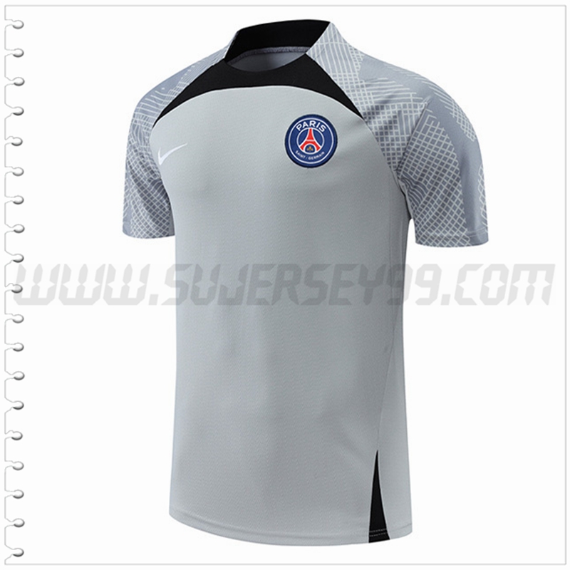 Camiseta Entrenamiento PSG Gris 2022 2023