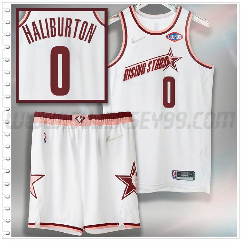 Camiseta American All-Star (HALIBURTON #0) Blanco