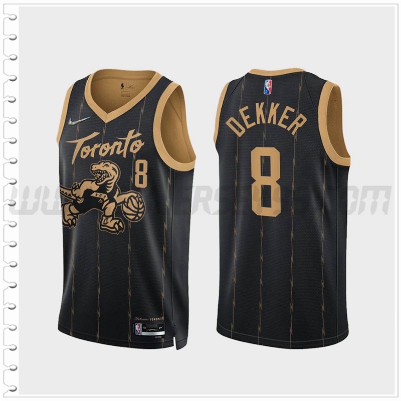 Camiseta Toronto Raptors (DEKKER #8) Negro