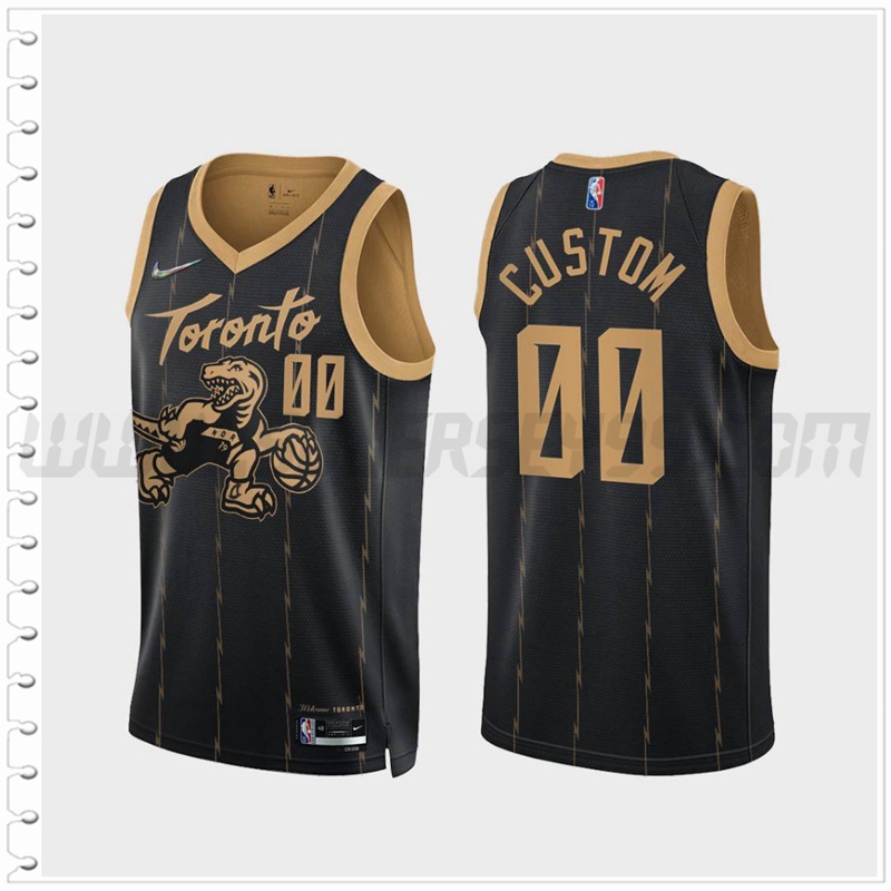 Camiseta Toronto Raptors (CUSTOM #00) Negro