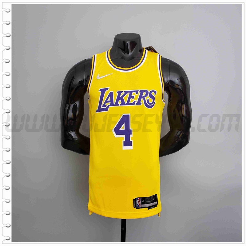 Camiseta Los Angeles Lakers (RONDO #4) Amarillo