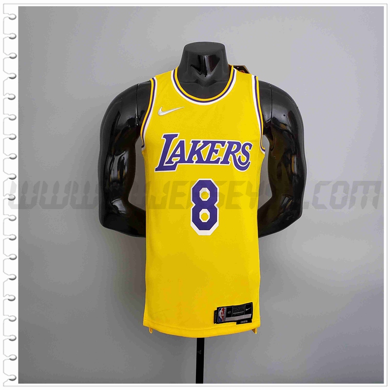 Camiseta Los Angeles Lakers (BRYANT #8) Amarillo