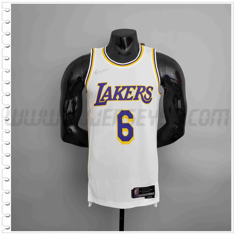 Camiseta Los Angeles Lakers (JAMES #6) Blanco