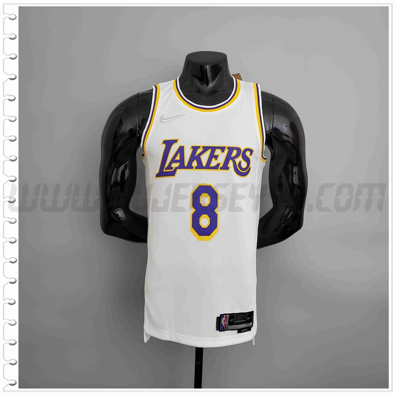 Camiseta Los Angeles Lakers (BRYANT #8) Blanco