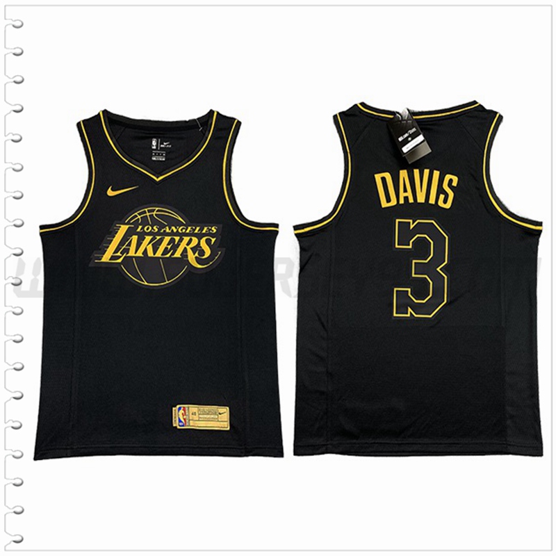 Camiseta Los Angeles Lakers (DAVIS #3) Negro