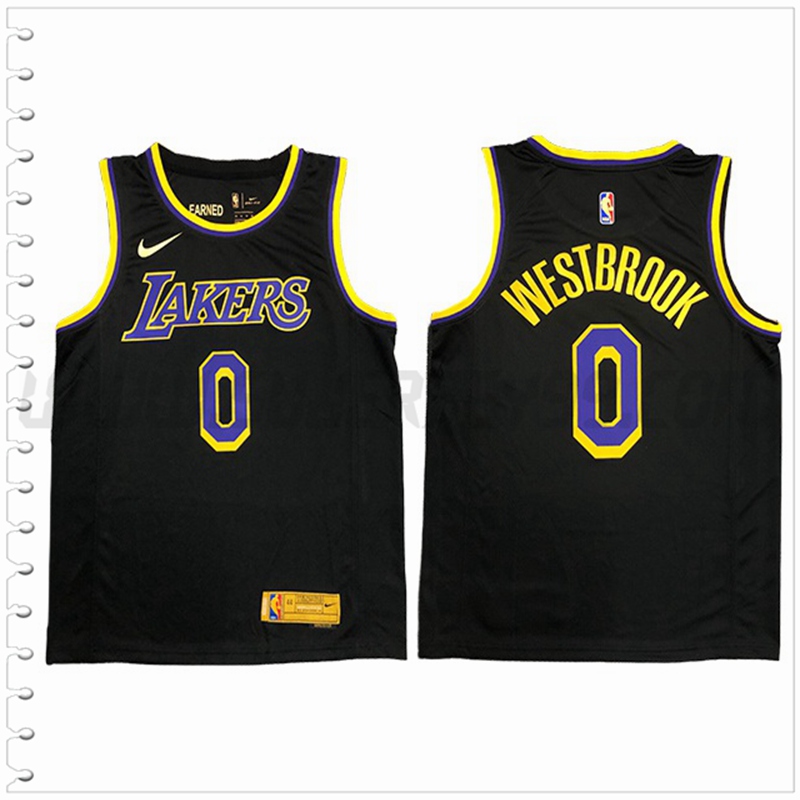 Camiseta Los Angeles Lakers (WESTBROOK #0) Negro