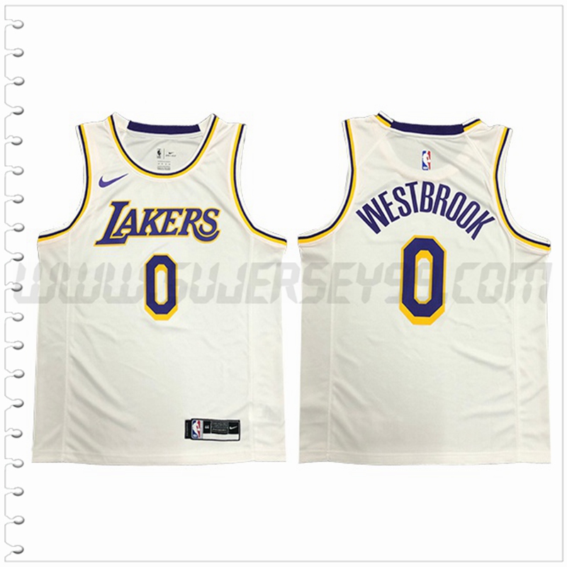 Camiseta Los Angeles Lakers (WESTBROOK #0) Blanco