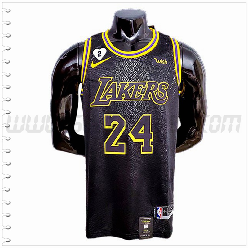 Camiseta Los Angeles Lakers (BRYANT #34) Negro