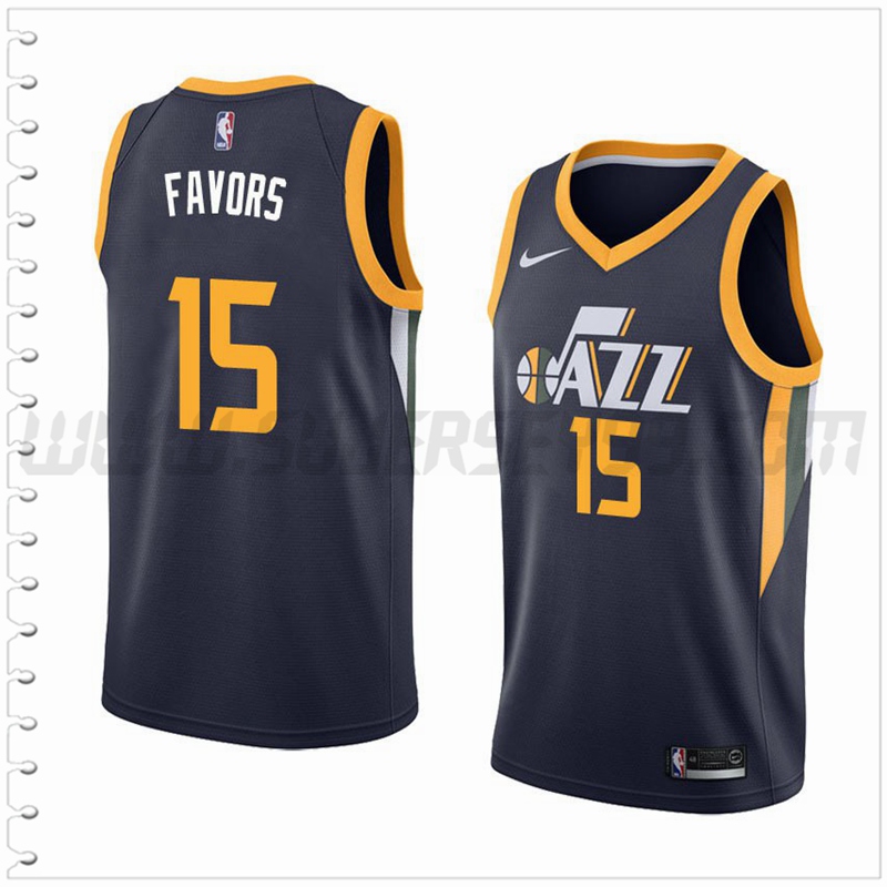 Camiseta Utah Jazz (FAVORS #15) Negro