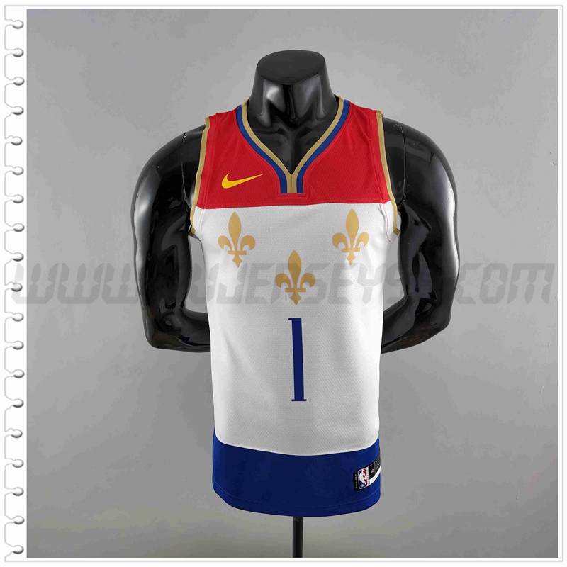 Camiseta New Orleans Pelicans (WLLIAMSIN #1) 2020 Rojo/Blanco/Azul Urban Edition