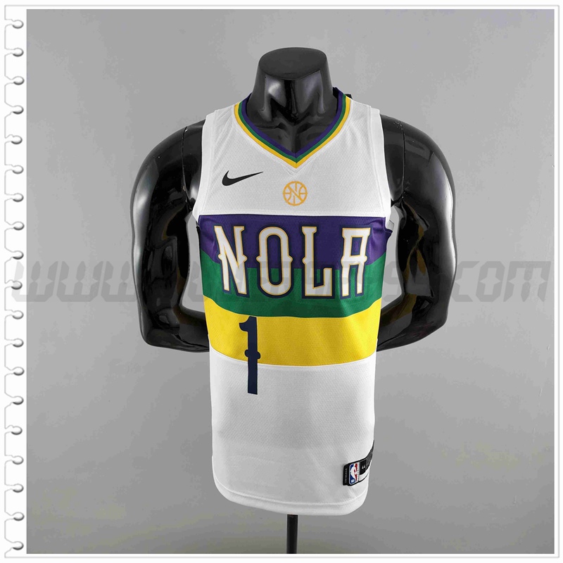 Camiseta New Orleans Pelicans (WLLIAMSIN #1) Blanco Urban Edition