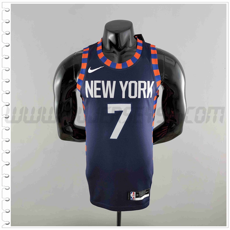 Camiseta New York Knicks (ANTHONY #7) Azul Oscuro Striped