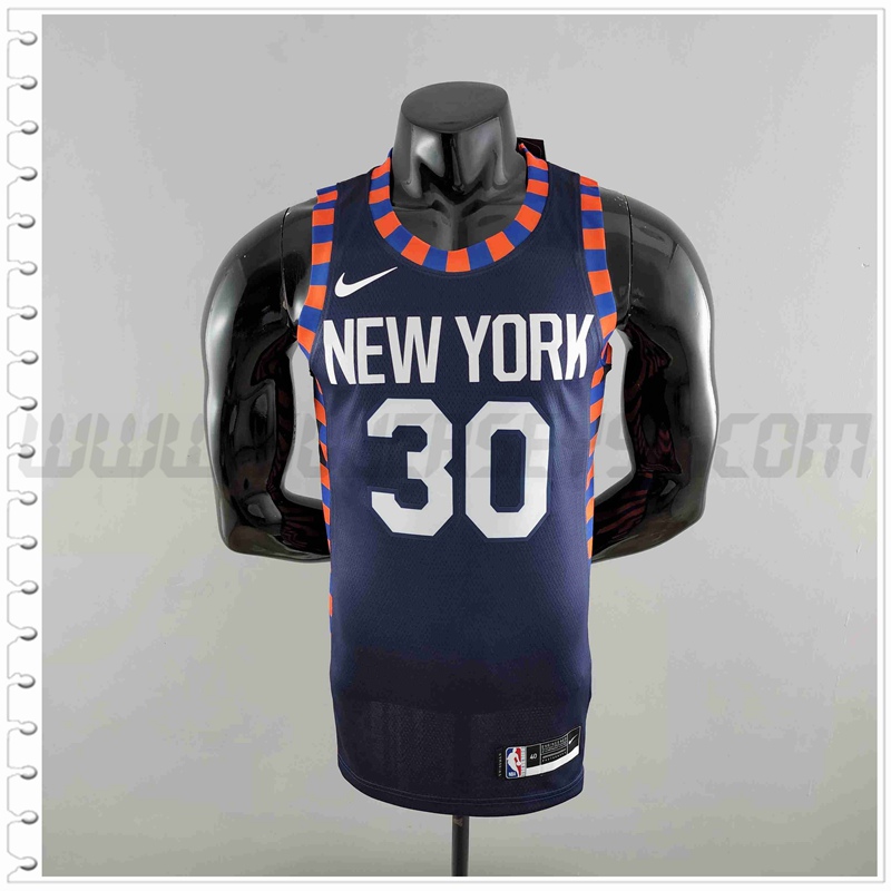 Camiseta New York Knicks (RANDLE #30) Azul Oscuro Striped