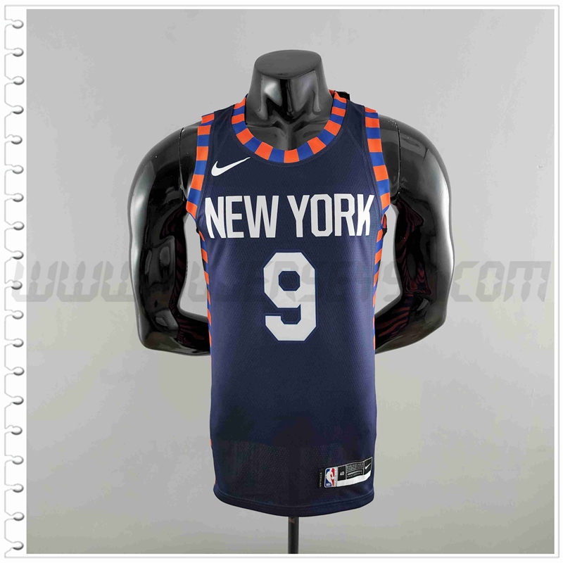 Camiseta New York Knicks (BARRETT #9) Azul Oscuro Striped