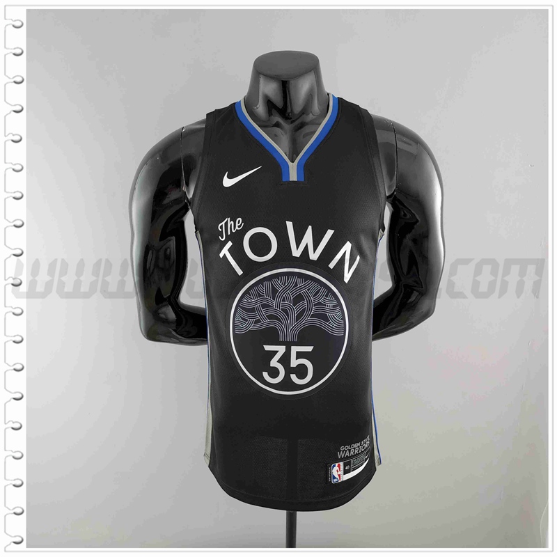 Camiseta Golden State Warriors (DURANT #35) 2020 Negro City Edition