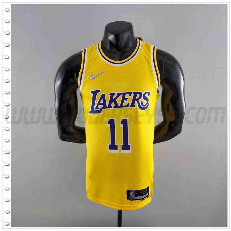 Camiseta Los Angeles Lakers (IRVING #11) Amarillo 75 Aniversario