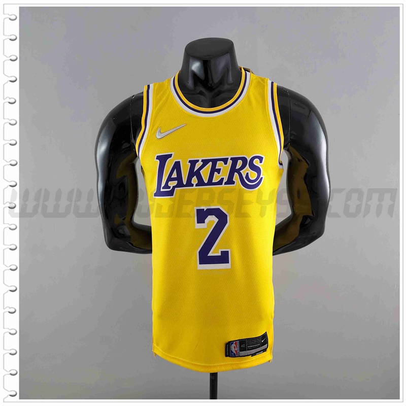 Camiseta Los Angeles Lakers (IRVING #2) Amarillo 75 Aniversario