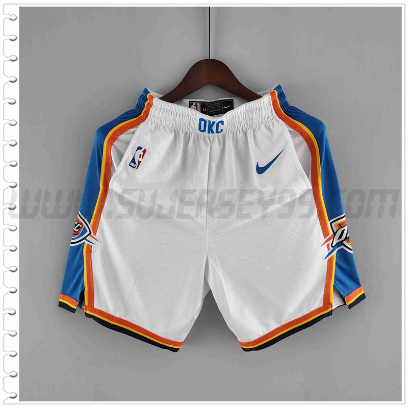 Pantalones Cortos NBA Oklahoma City Thunder Blanco