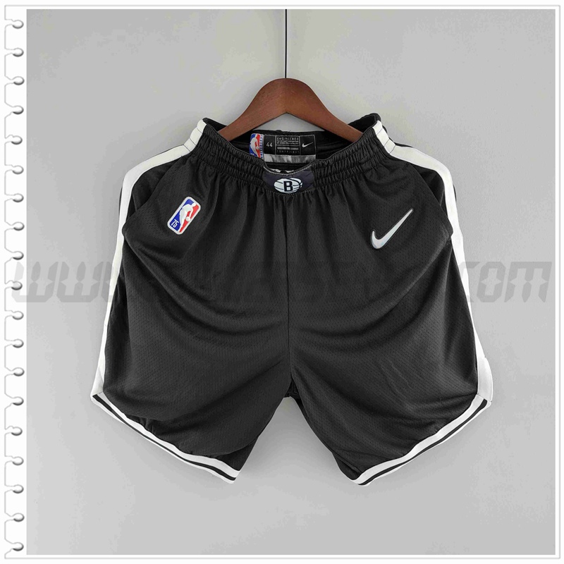 Pantalones Cortos NBA Brooklyn Nets Negro 75 Aniversario