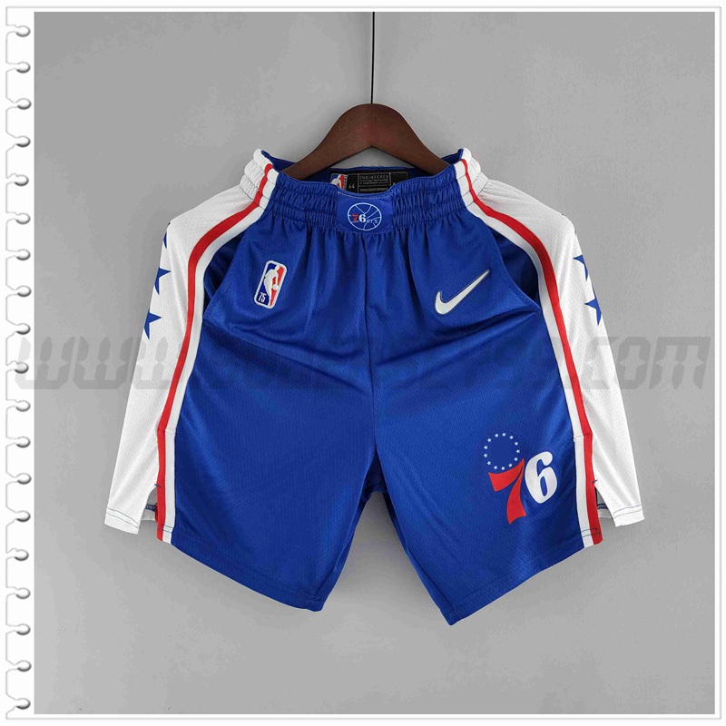 Pantalones Cortos NBA Philadelphia 76ers Azul/Blanco 75 Aniversario