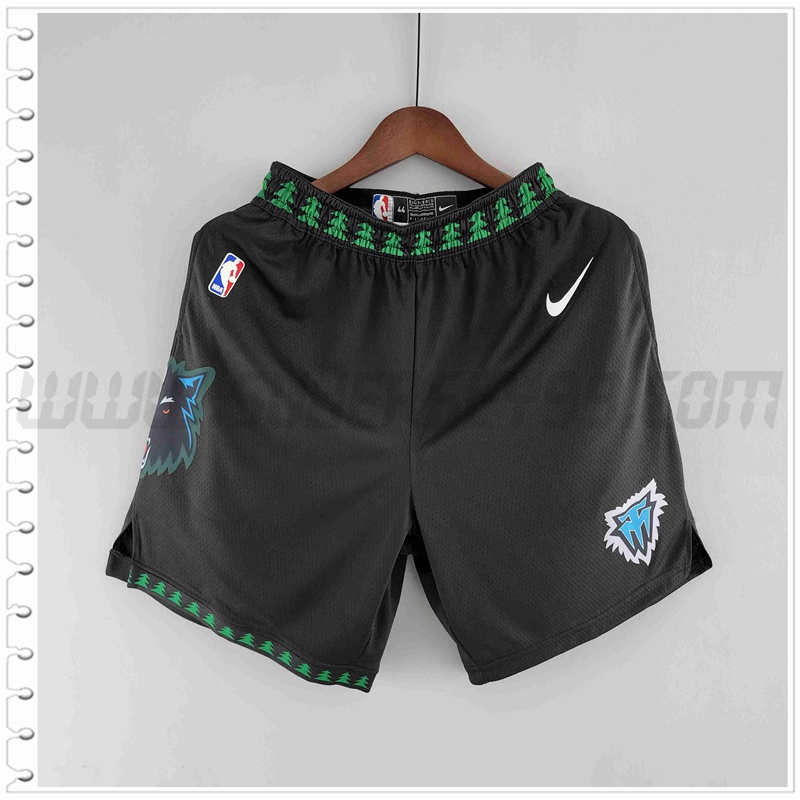 Pantalones Cortos NBA Minnesota Timberwolves Retro Negro