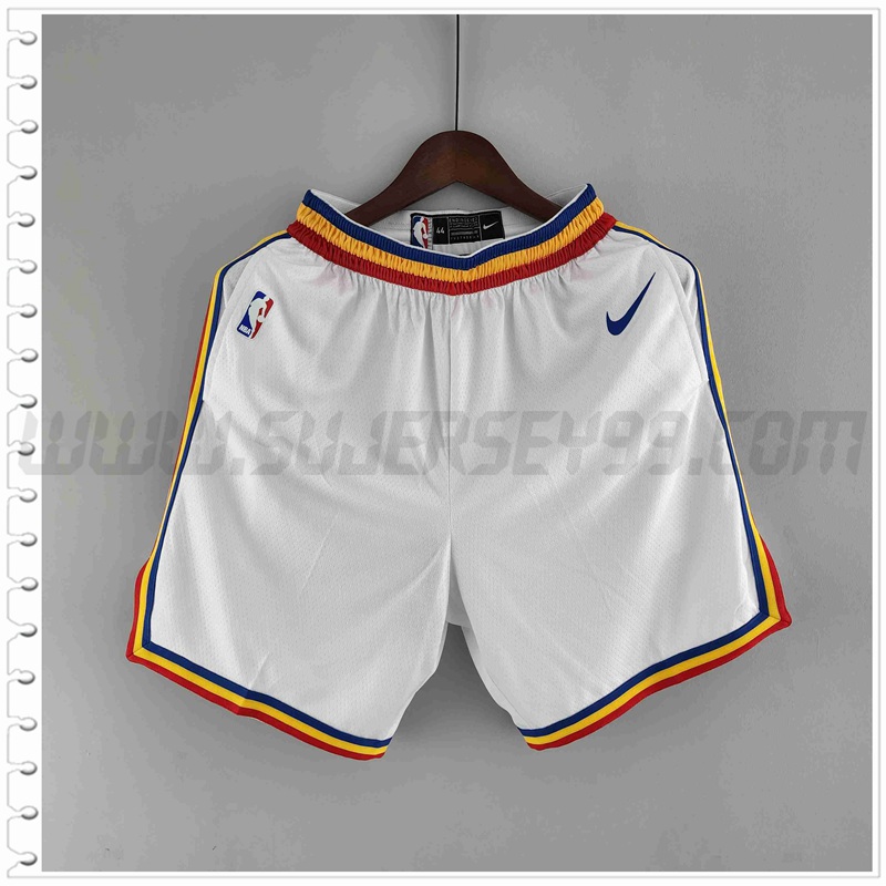 Pantalones Cortos NBA Golden State Warriors Blanco