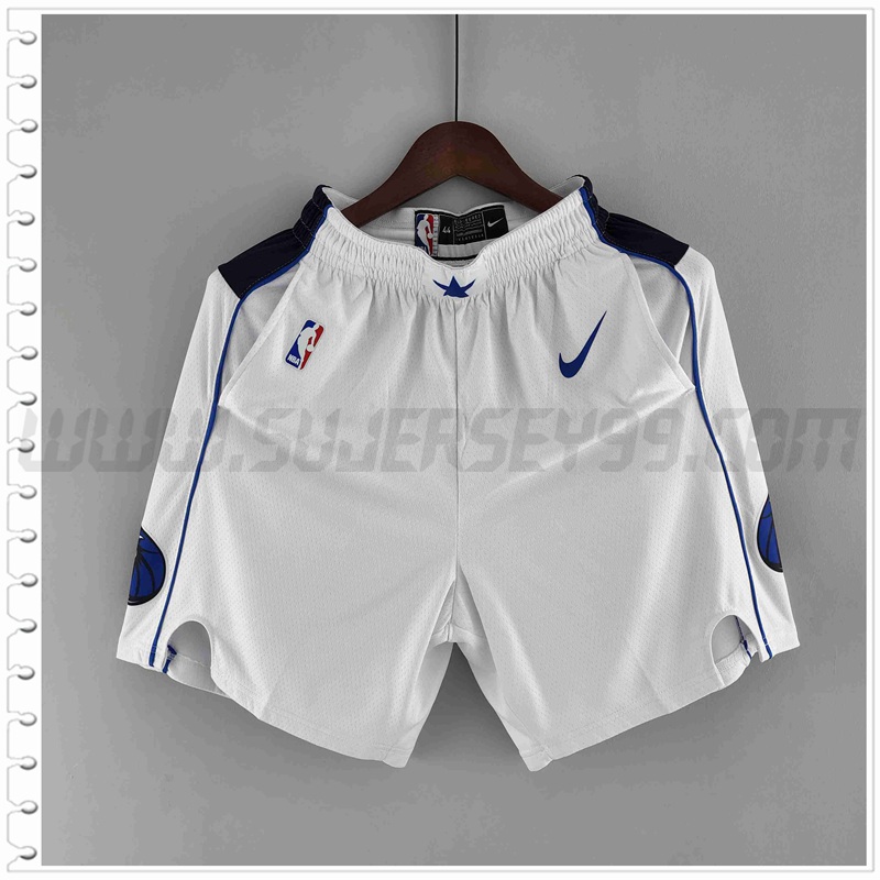 Pantalones Cortos NBA Dallas Mavericks Blanco