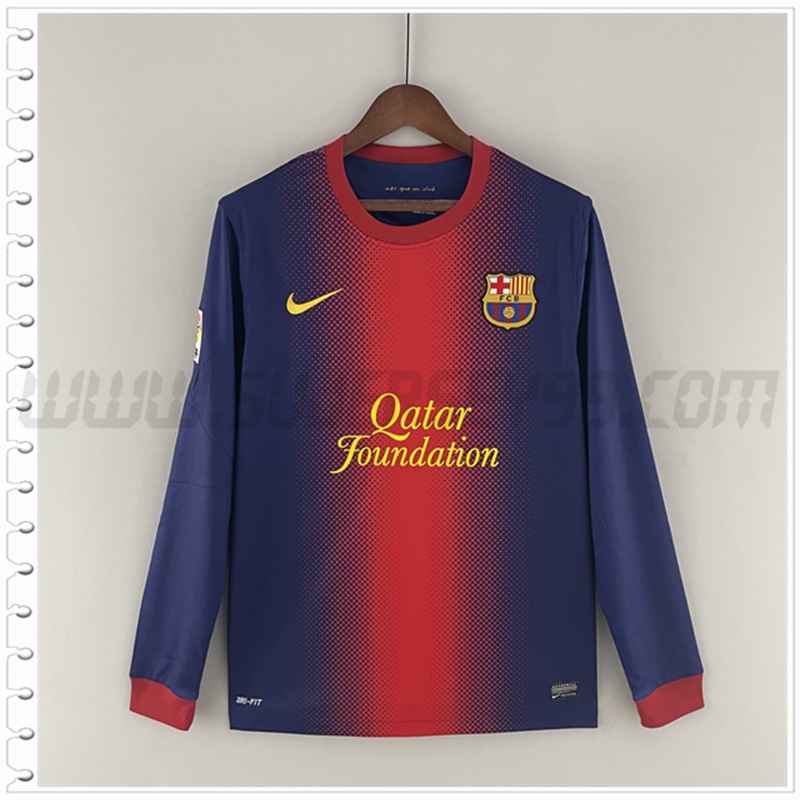 Primera Camiseta Futbol FC Barcelona Manga Larga Retro 2022 2023