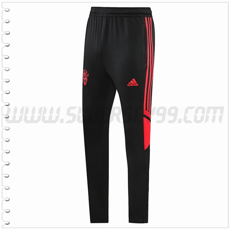 Pantalones Entrenamiento Bayern Munich Negro/Rojo 2022 2023 -01