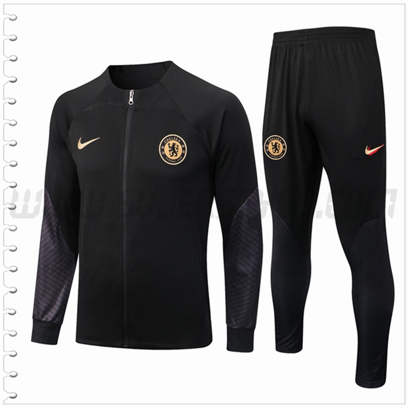 Chaqueta Chandal Futbol FC Chelsea Negro 2022 2023