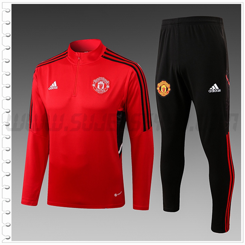 Chandal Futbol Manchester United Ninos Rojo 2022 2023