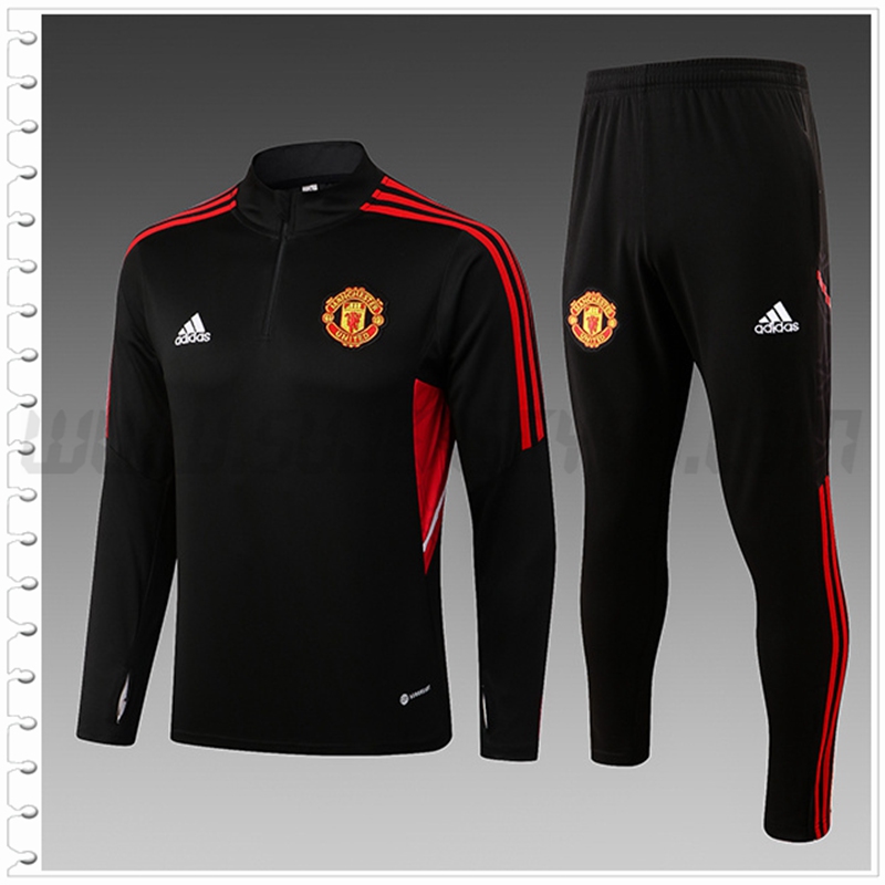 Chandal Futbol Manchester United Ninos Negro 2022 2023