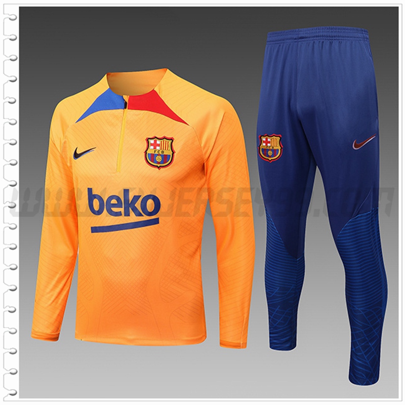 Chandal Futbol FC Barcelona Ninos Amarillo 2022 2023